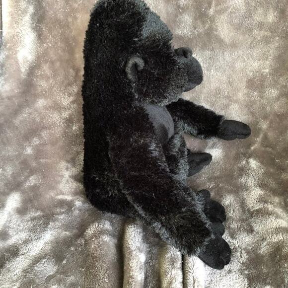 Destination Nation Gorilla Plush Toy Bean Bottom Black Ape Stuffed Animal Monkey - Picture 5 of 10